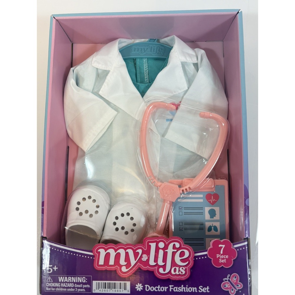 My Life As Doctor Fashion Set 7-Piece Doll Outfit Accessories New In Box